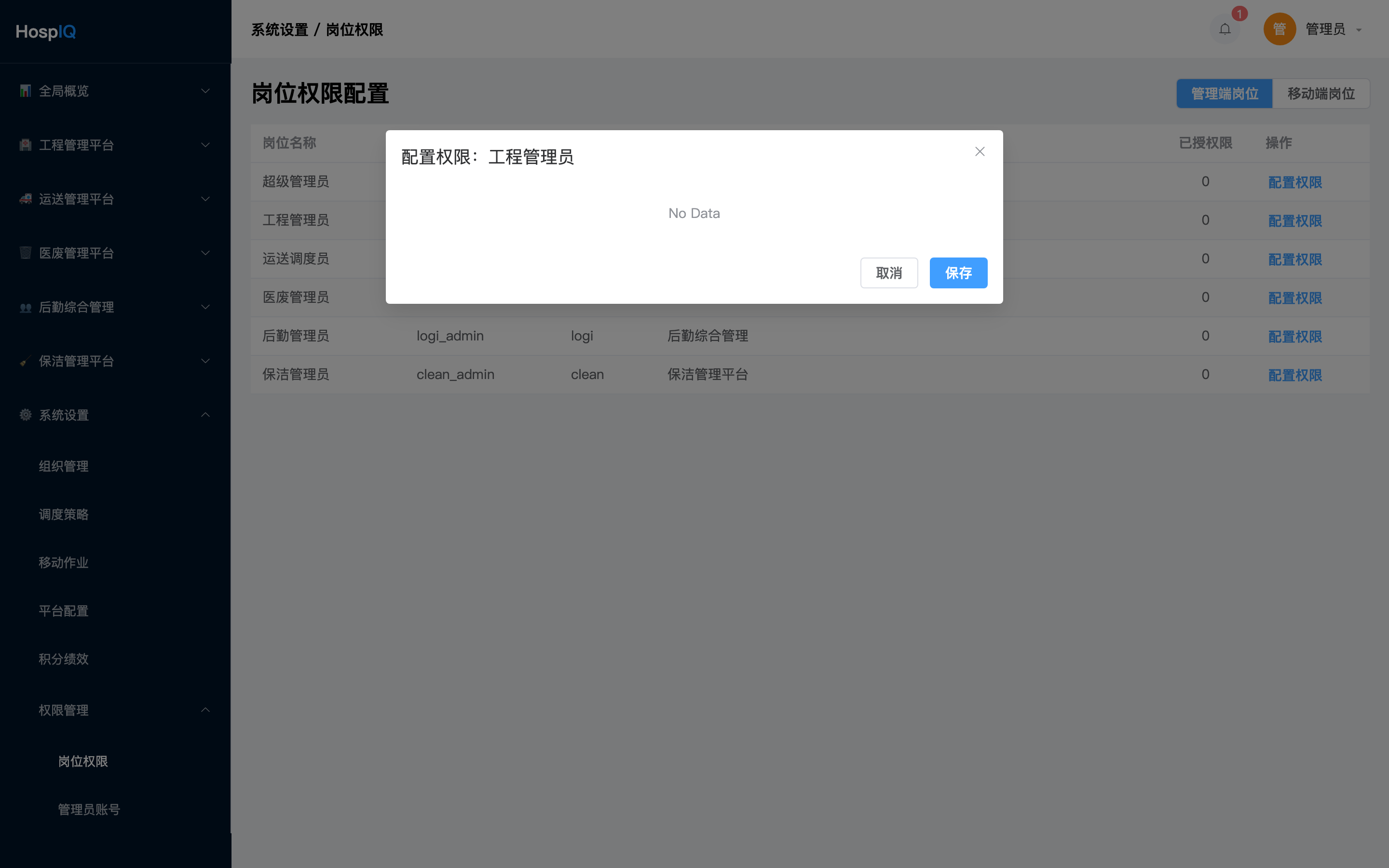 岗位权限